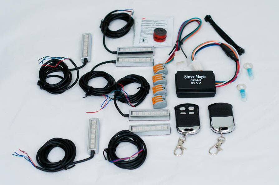 Magical Wizard TMWZ06 6 Color Changing LED Light Standard Kit Harley & Metric Bikes