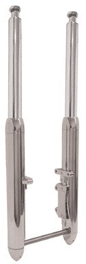 Mid USA 36750 Chrome Torpedo Style Hardbody 41mm 31" Fork Kit 84-99 Harley FXST