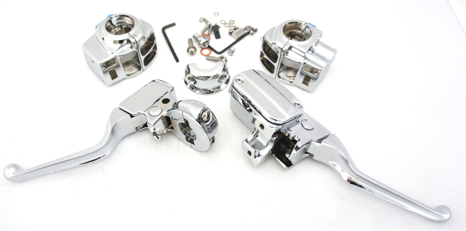 Bikers Choice Chrome Handlebar Controls Harley Ultra Radio Cruise Touring 08-13