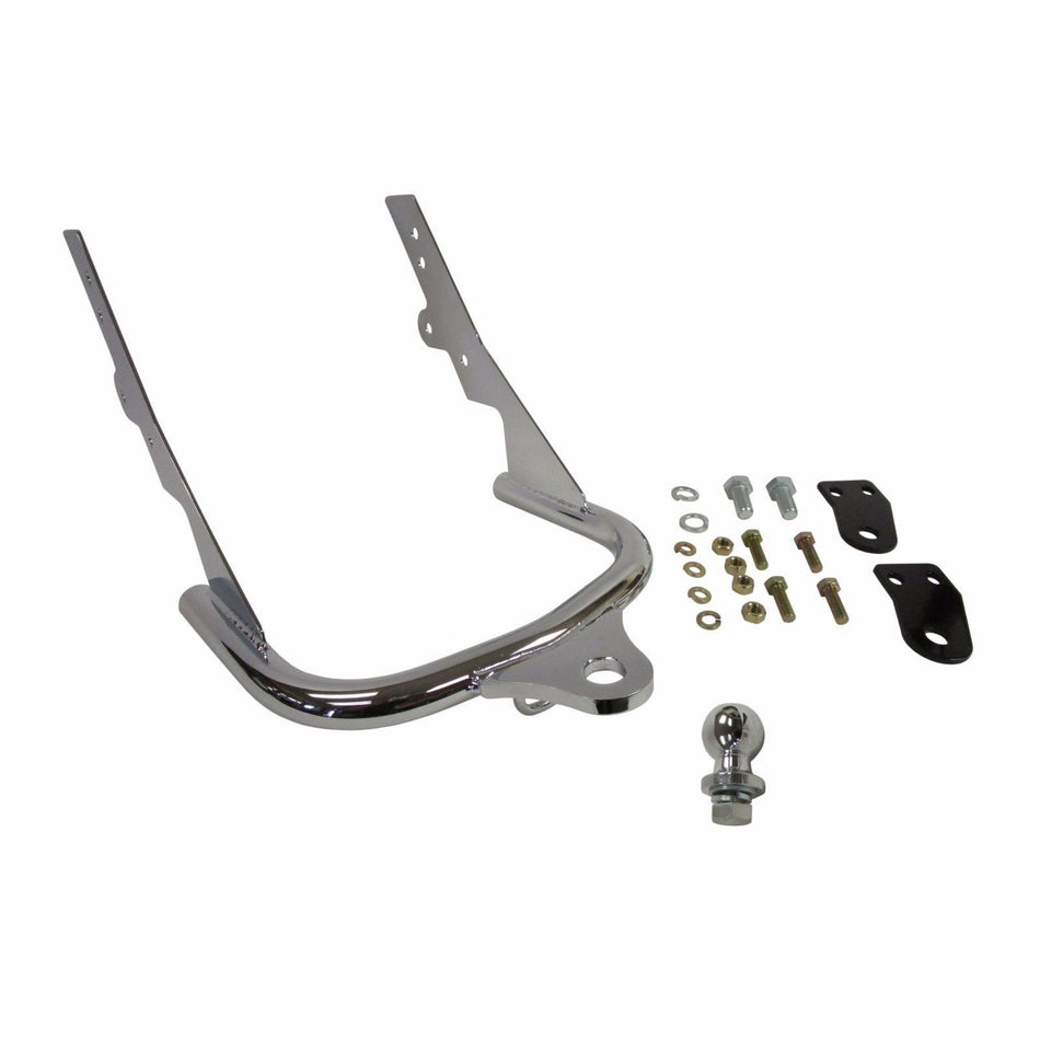 Hogworkz '80-'08 Chrome Harley Motorcycle Trailer 1 7/8" Ball Hitch & Receiver