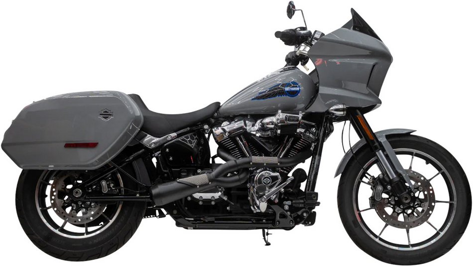 Trask TM-5132BK Black Stainless Big Sexy 2-1 High Performance Exhaust Harley M8 Softail