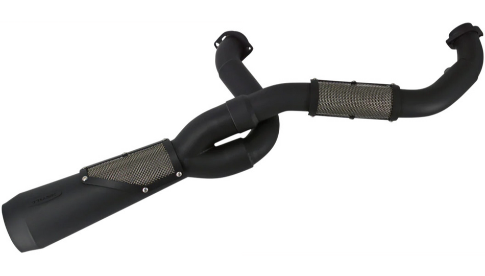 Trask TM-5132BK Black Stainless Big Sexy 2-1 High Performance Exhaust Harley M8 Softail