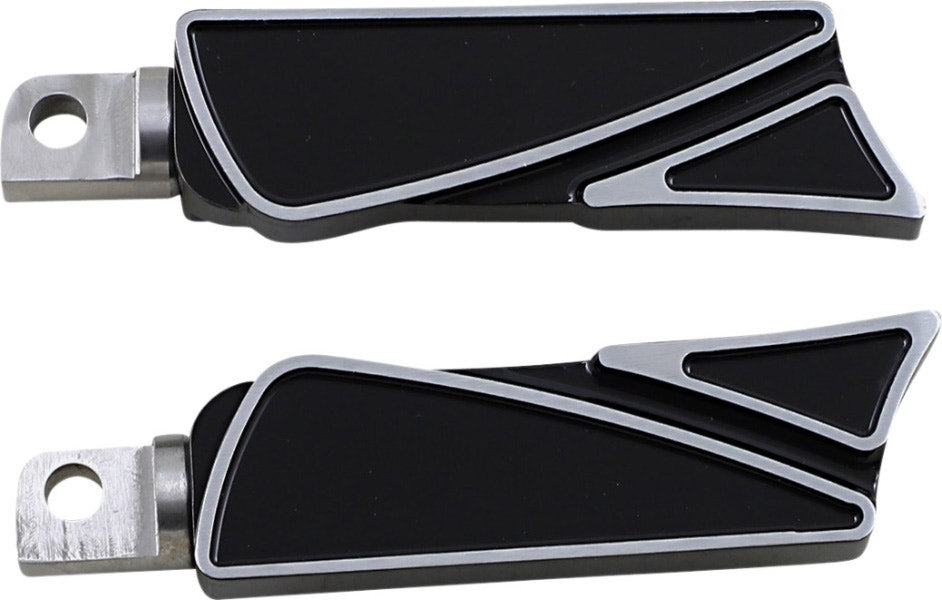 Covington Customs Black Ripper Rear Footpegs Harley and Metric Male Mount