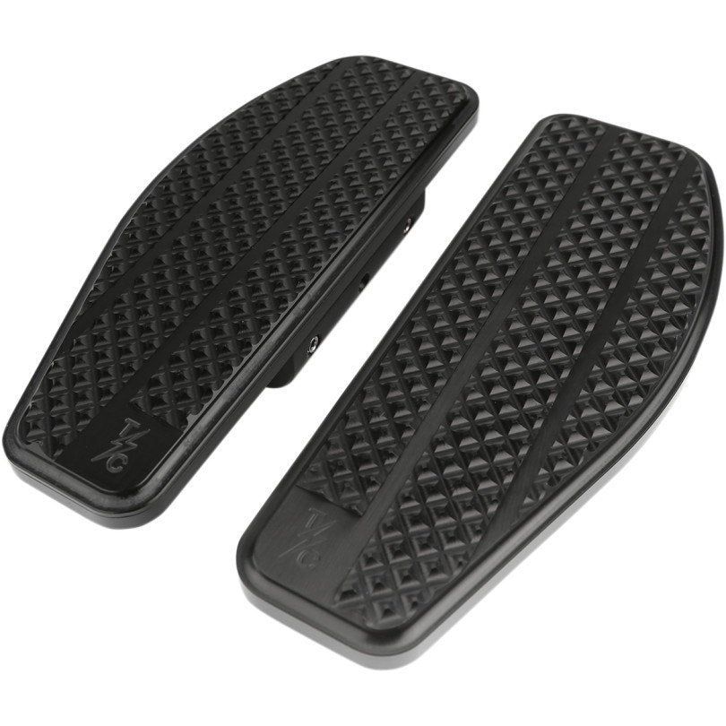 Thrashin Supply Co Black Billet Aluminum Rear Passenger Floorboards Harley 93-18