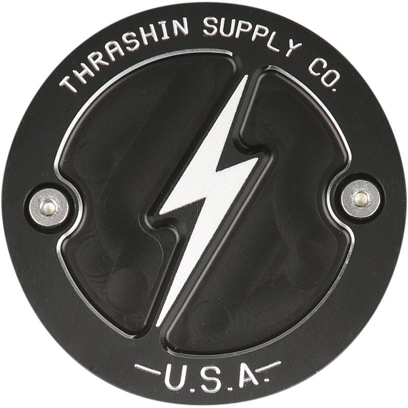 Thrashin Supply Company TSC-3027-4 Black Billet Points Cover 17-19 Harley M8