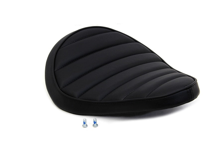 V-Twin 47-0921 Black Tuck & Roll Solo Saddle Seat 18-19 Harley Softail FLSL FXBB