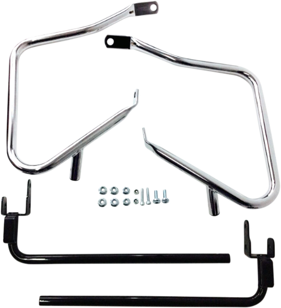 Drag Chrome Saddlebags Guards Support Kit OE Repl 90200787 Harley Touring 14-Up