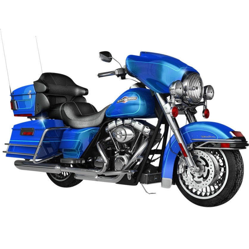 UltraCool RF-2F Flat Black Oil Cooler Kit 09-16 Harley-Davidson Touring Bagger