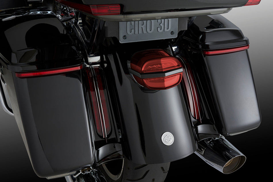 Ciro Lens Filler Panel Lights for Ultra & Road King with All Red LEDs