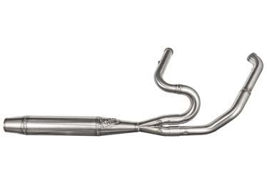 Sawicki 2 into 1 Brushed Mid Length Cannon Exhaust Harley TC Touring 95-16