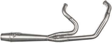 Sawicki 2 into 1 Raw Shorty Length Cannon Exhaust Harley TC Touring 95-16