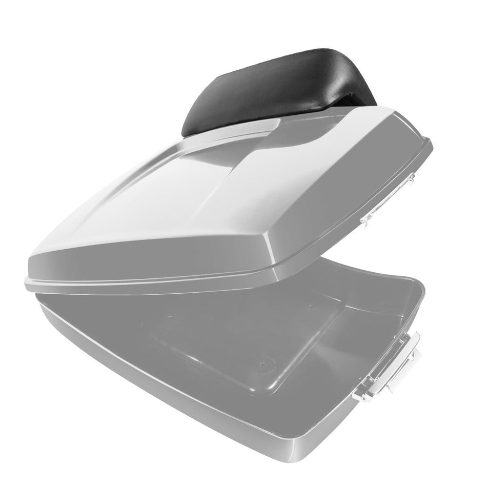 Hogworkz Unpainted Chopped Tour Pack w/ Slim Backrest Chrome Hardware for Harley FLH '97-'24