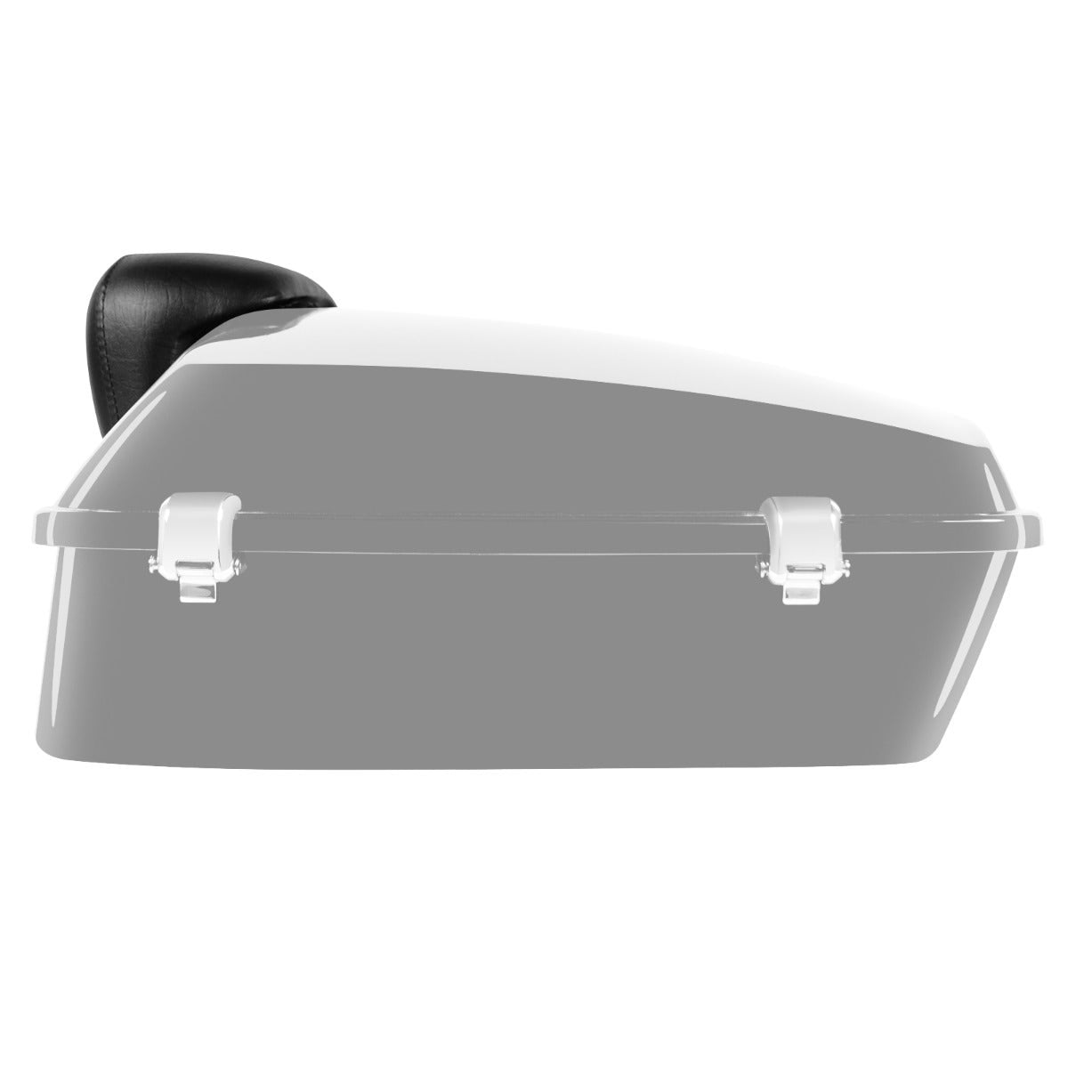Hogworkz Unpainted Chopped Tour Pack w/ Slim Backrest & Chrome