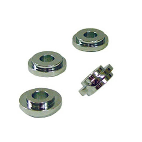 Mid USA Solid Mount Adapter Kit for Handlebar Risers for Harley Big Twin Models