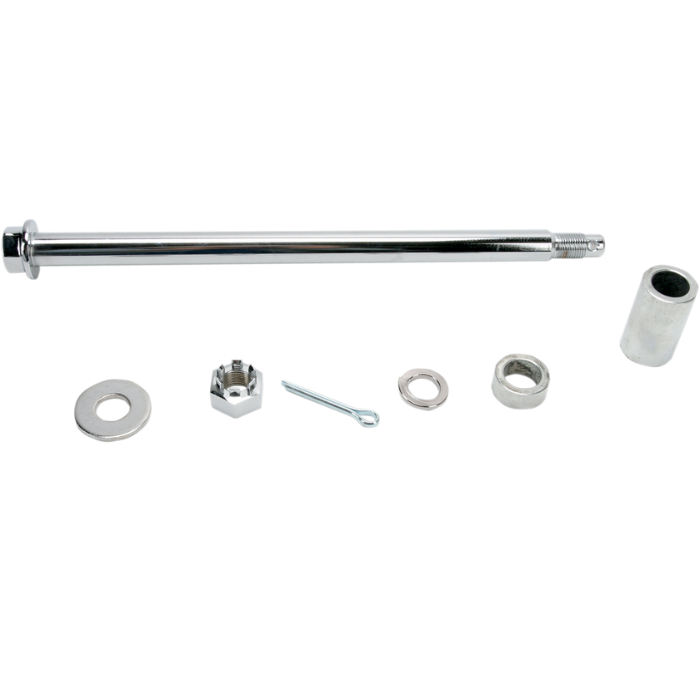 Drag Specialties Chrome Rear Axle Kit Harley Softail FX FL 00-07 DS223047