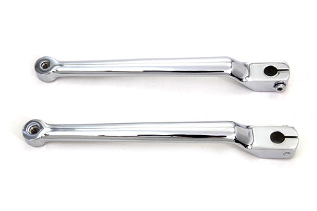 Extended 9-3/4" Chrome Heel Toe Splined Shift Lever Set w/ Shaft & Inner Cover 86-18