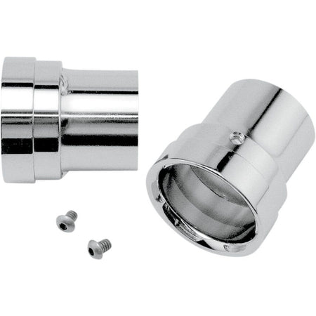 Vance & Hines Replacement / Optional Chrome Straight Cut Billet End Caps (pr) | 16919