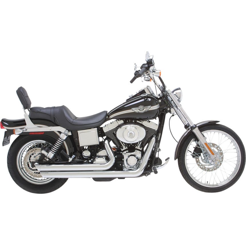 Vance & Hines Chrome Big Shots Staggered Exhaust '91-'05 Harley Dyna