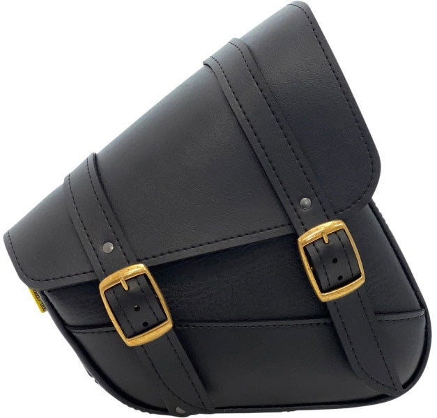 Willie & Max Black Swing Arm Bag Synthetic Leather Dual Shock Swingarm Fit