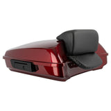 Hogworkz Razor Tour Pack Slim Backrest Black Hardware for Harley® FLH '97-'25