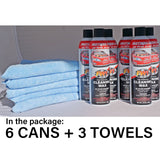 Waterless Wash Carnauba & Wax Fastwax FW1 Spray Can Removes Cleans Tar Dirt Bugs