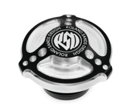 Roland Sands Design Gas Fuel Cap Tracker Contrast Harley Big Twin 96-20