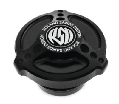 Roland Sands Design Gas Fuel Cap Tracker Black Ops Harley Big Twin 96-20