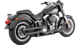 Vance & Hines 3" Round Twin Slash Slip-On Mufflers for Harley Softail 07-09