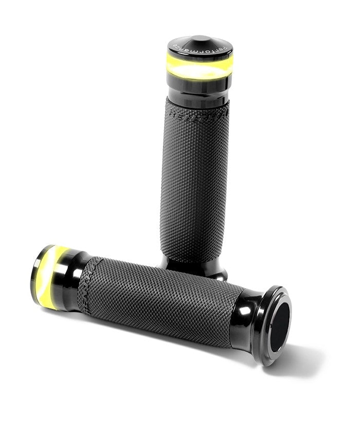 Performance Machine 0063-2100M-B Contour LED Indicator Black 1" TBW Bar Grips