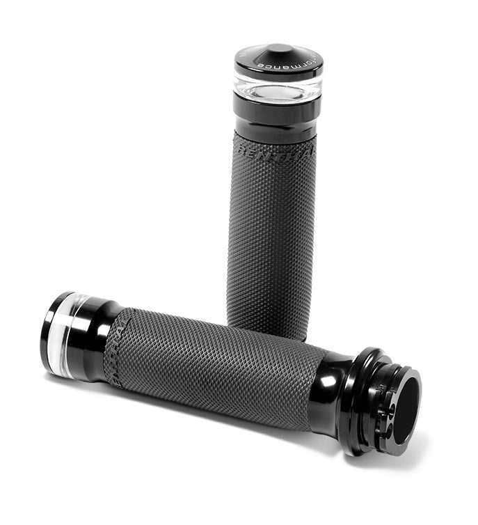 Performance Machine 0063-2101M-B Contour LED Indicator Black 1" Cable Bar Grips