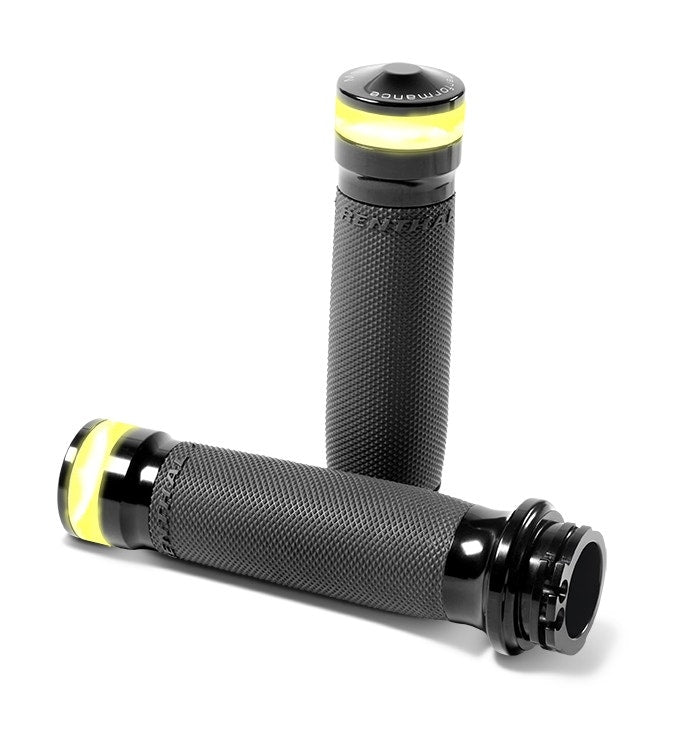 Performance Machine 0063-2101M-B Contour LED Indicator Black 1" Cable Bar Grips