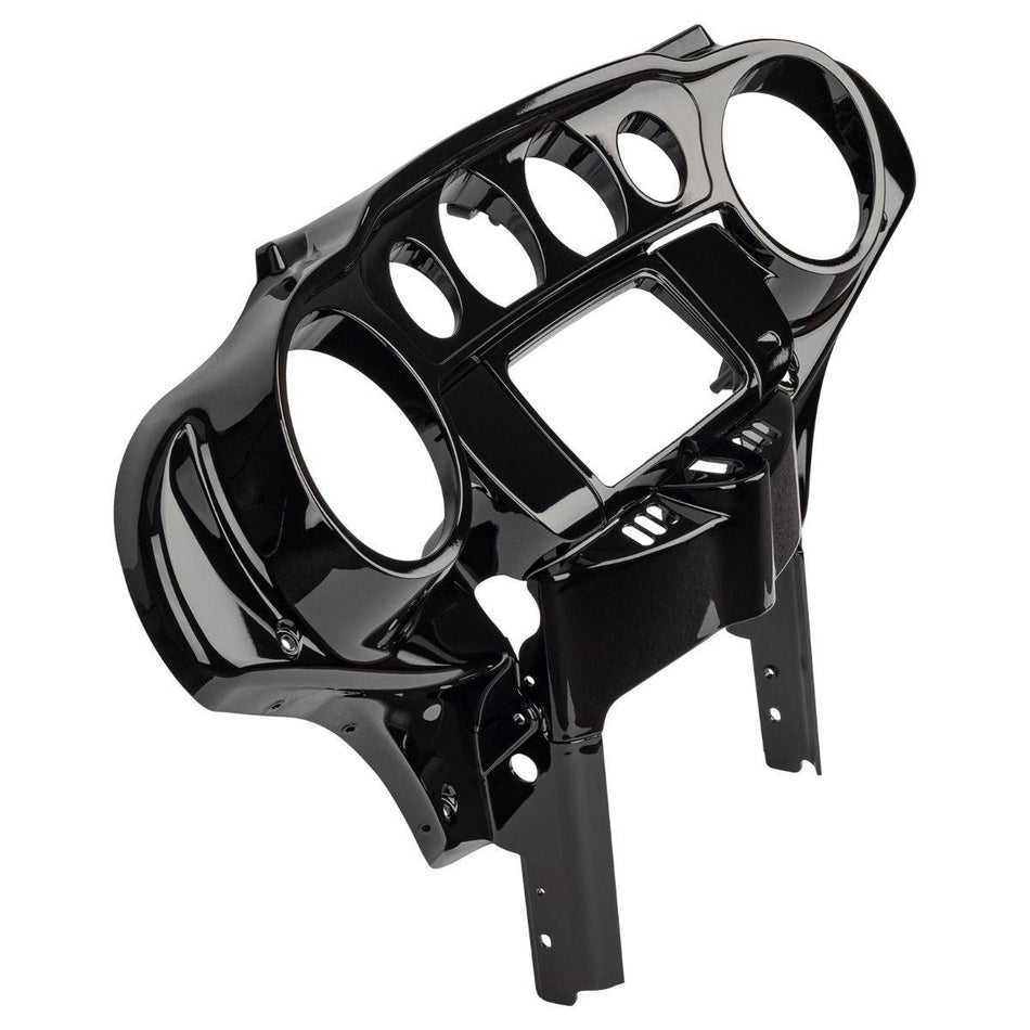 Hogworkz Vivid Black Front Inner Speedometer Cowl Fairing Harley Touring 14-23