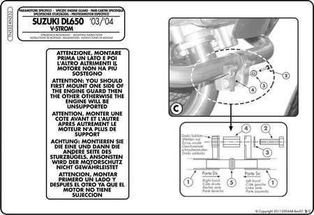 Purchase Givi TN532 Black Steel Engine Protection Guard 04-11 Suzuki V Strom DL650 0506-1295 05061295 from Eastern Performance Cycles. Great prices and free shipping! 