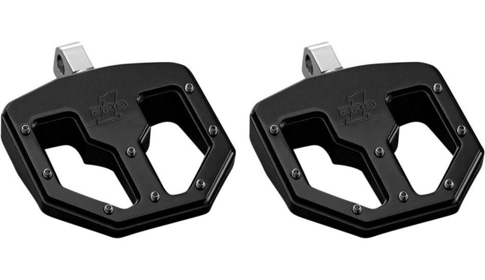 Pro One 500761B Black BMX V1 Male Billet Foot Peg Harley & Metric Clevis Mount