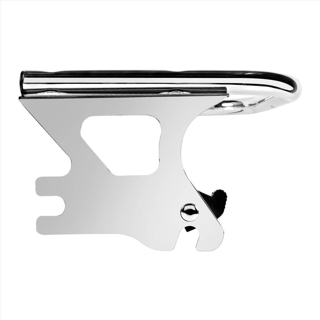Hogworkz Chrome Two-Up Detachable Tour Pak Mount for Harley