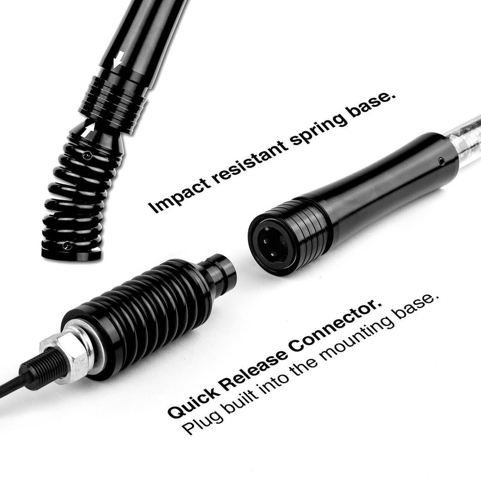 XK Glow 2nd Gen LED Whip Light Dual Kit Single 32" XK-WHIPC-ADV