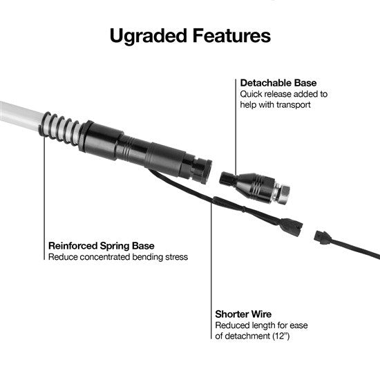 XK Chrome XK-WHIP-ADV 2pc LED Light Pole Whip Kit Bluetooth Off Road UTV Jeep