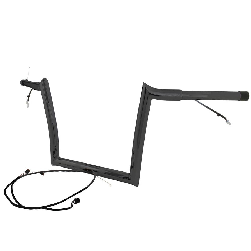 Paul Yaffe OEMPW-15L-12 B Black 12" OE Monkey Bar Pre Wired Harley FLTR 15-Up