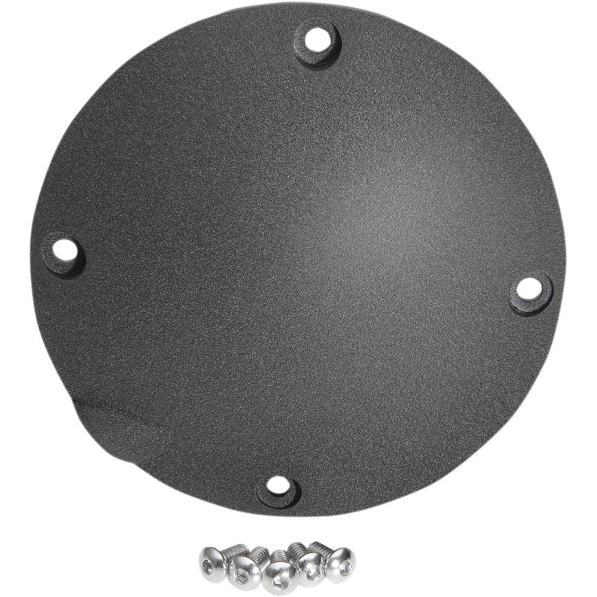 Drag Flat Black Die Cast Domed Derby Cover 16-18 Harley FLHT/FLHX/FLTRS