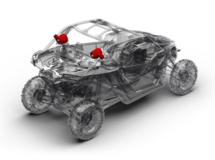 Rockford Fosgate X317-REAR 6.5" Prime Stereo Speakers 17-19 Can-Am Maverick X3