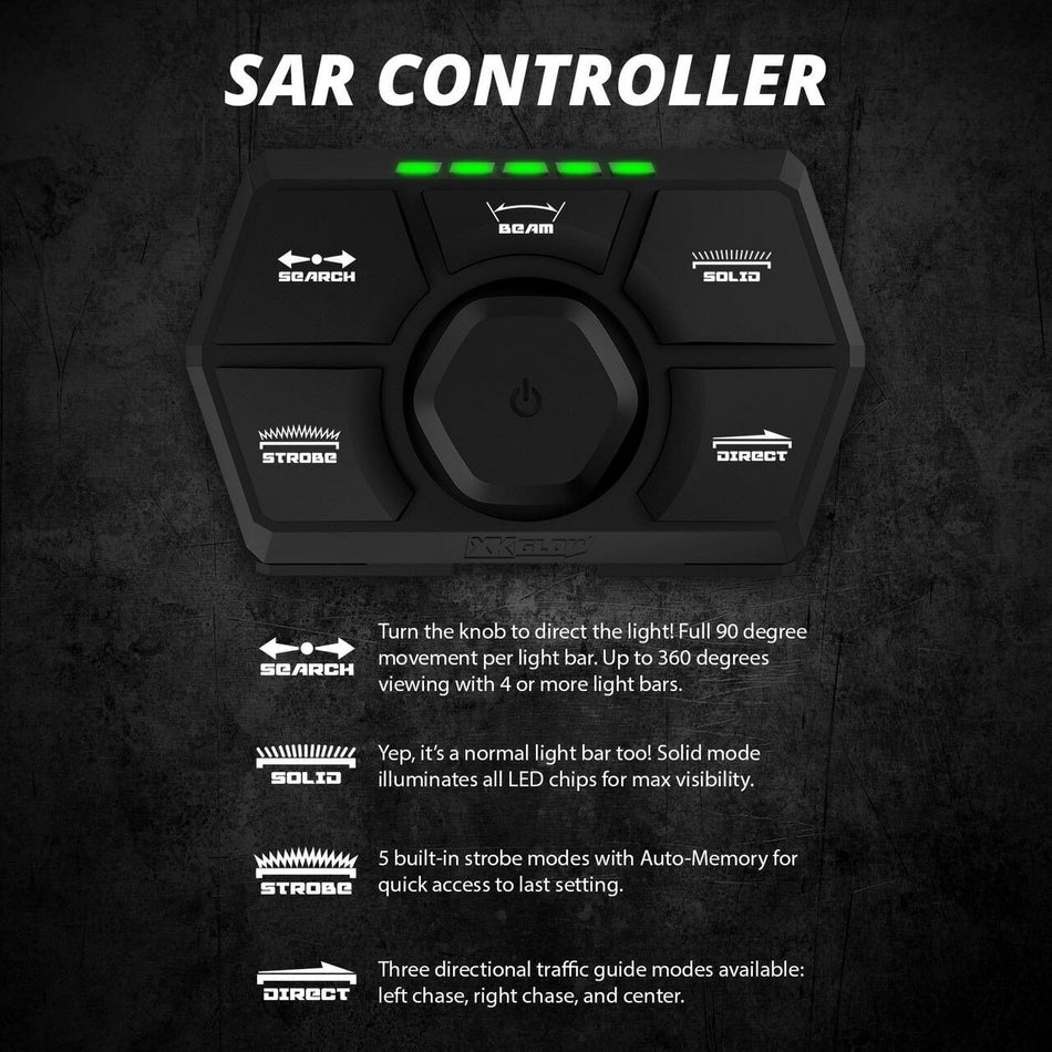 XK Glow 2pc 52" 2pc 36" 360 SAR LED Search & Rescue Light Bar System and Controller