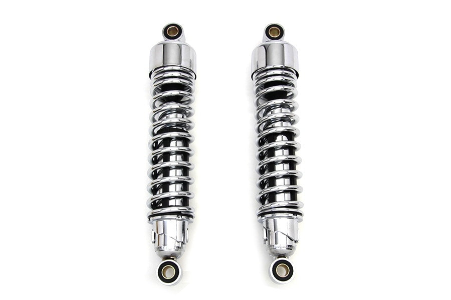 V-Twin 54-0098 Chrome 12-1/2" Rear Shock Set 82-90 Harley XL & XLH Repl 54568-82