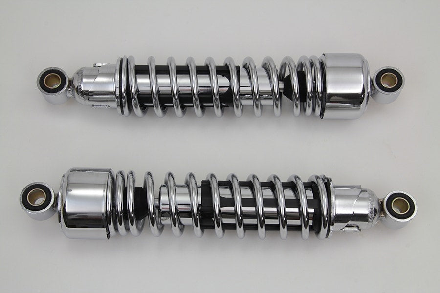V-Twin 54-0098 Chrome 12-1/2" Rear Shock Set 82-90 Harley XL & XLH Repl 54568-82