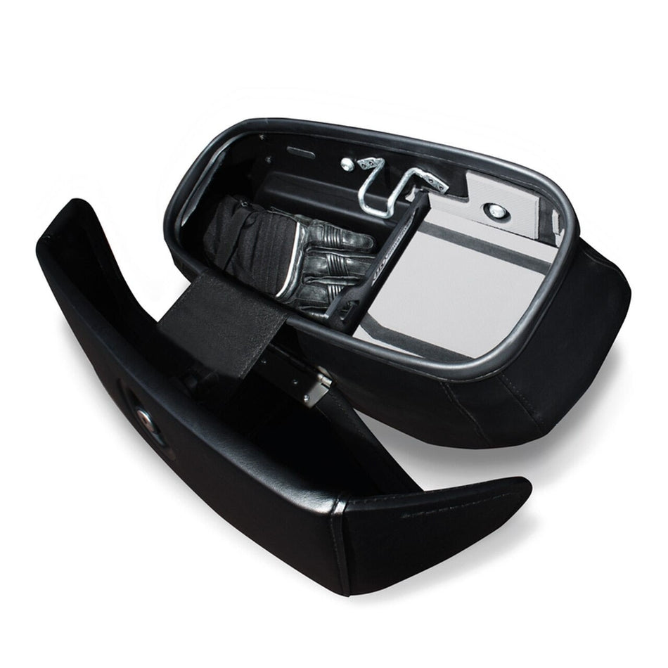 Hardstreet Ryt-There Saddle Bag Shelf Set Gray Harley Softail Heritage 18-Up