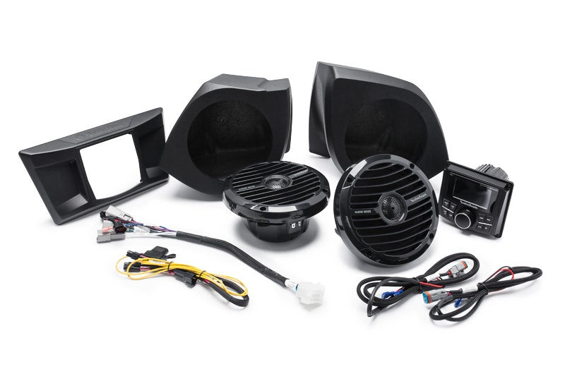 Rockford Fosgate YXZ-STAGE2 PMX-2 Stereo w/ Front Speaker Kit for Yamaha YXZ1000R