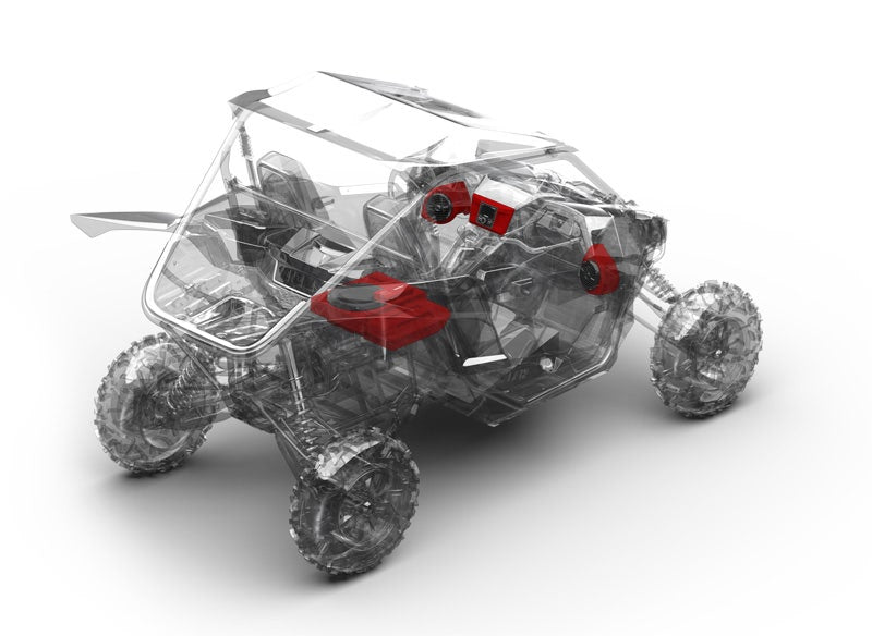 Rockford Fosgate YXZ-STAGE3 400 Watt Stereo Front Speaker & Subwoofer Kit